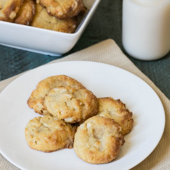 White Chocolate Nut Cookies