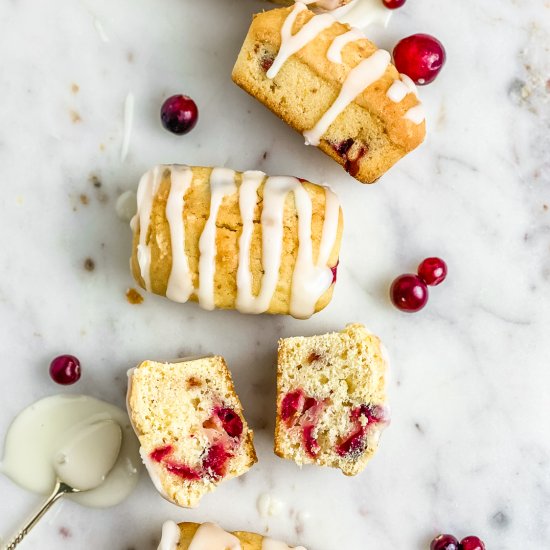 Cranberry Orange Mini Loaves GF