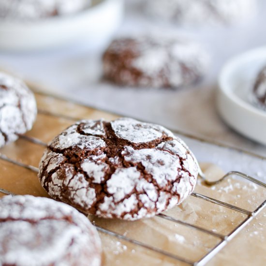 Gluten Free Crinkle Cookies