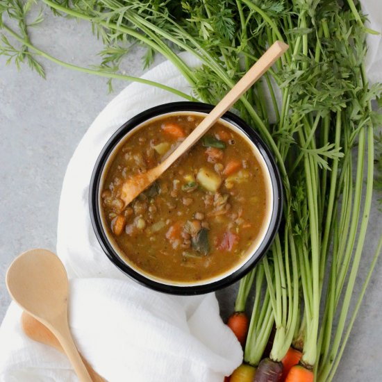 Hearty Vegan Lentil Soup