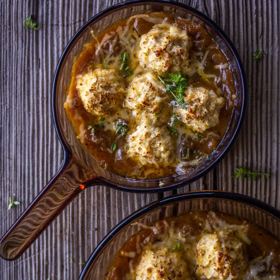 French Onion Soup Chicken Meatballs