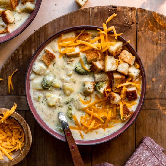 Broccoli Cheddar Potato Soup