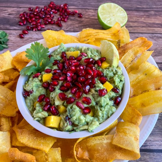 Mango Pomegranate Guacamole