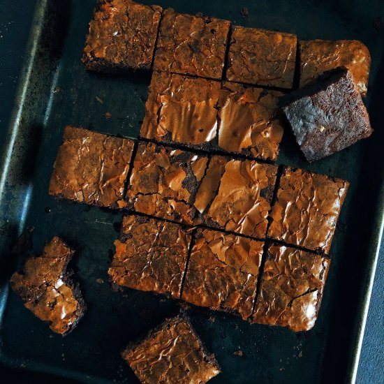 Intensely fudgy brownie