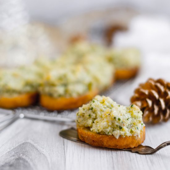 Roasted Cauliflower Crostini Puffs