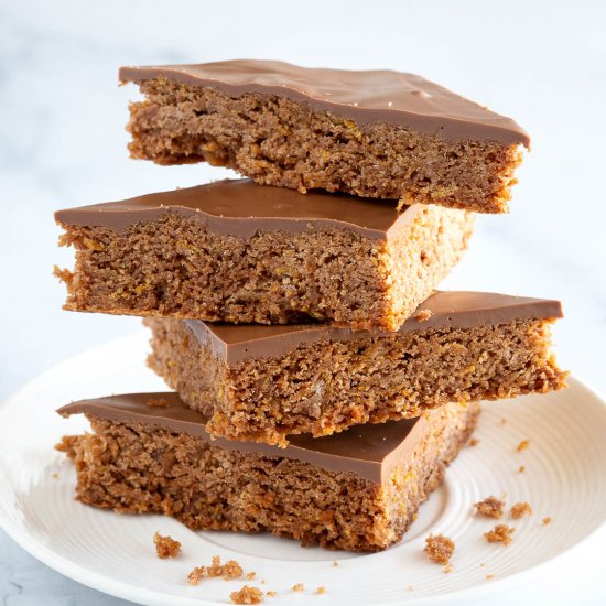 Aussie Crunch – Choc Coconut Slice