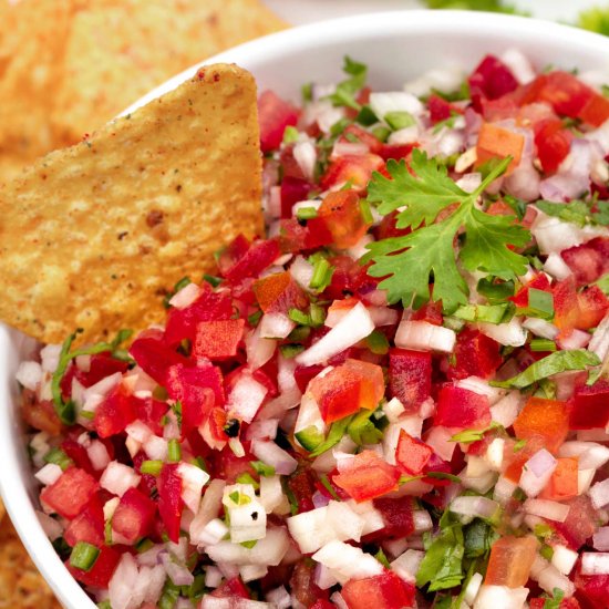 Fresh Mexican Pico De Gallo Recipe