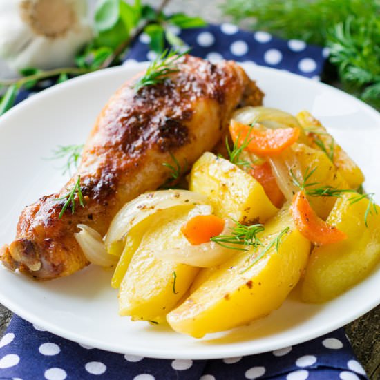 Baked Chicken and Potatoes