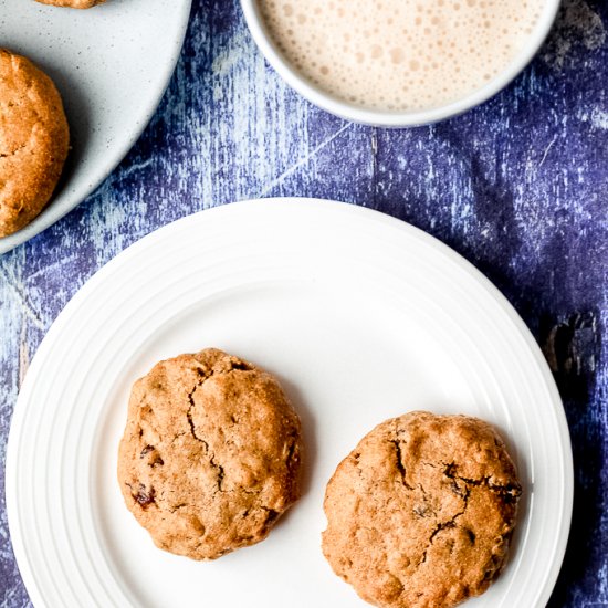 Oil-Free Oatmeal Raisin Cookies