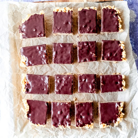 Peanut Butter Rice Crispy Squares