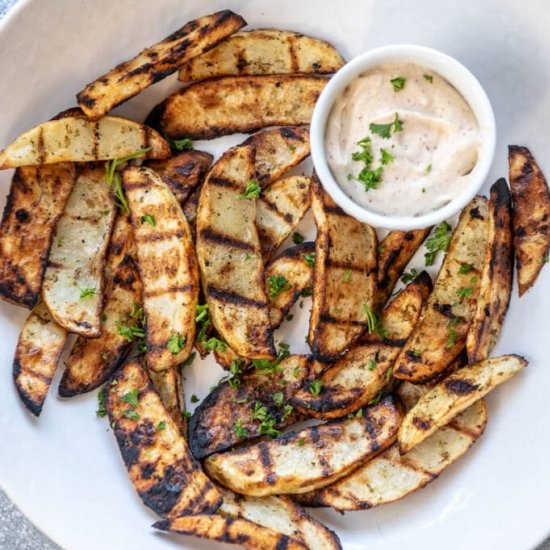 Grilled Potato Wedges