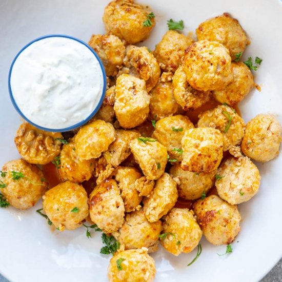 Air Fryer Buffalo Chicken Meatballs