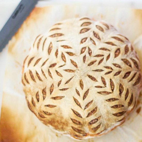 All-purpose flour sourdough bread