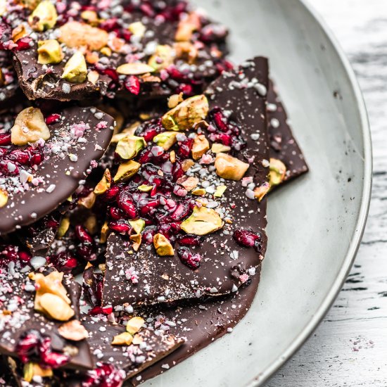 Holiday Bark With Pomegranate