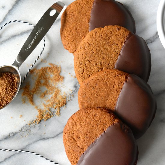 Chocolate Dipped Ginger Snaps