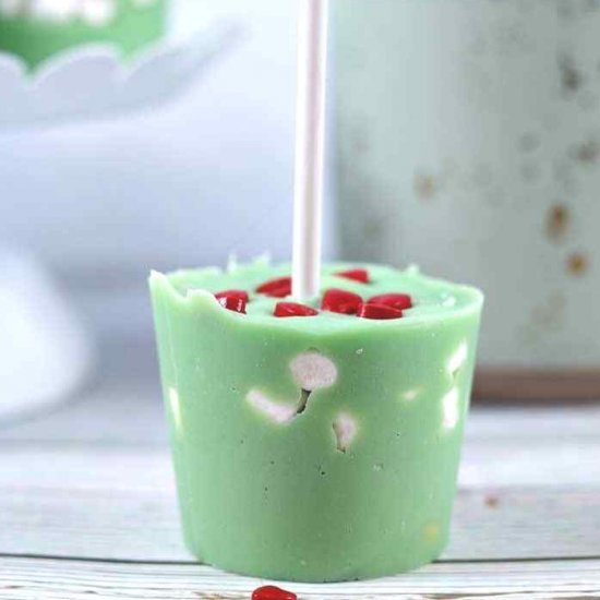 Grinch Hot Chocolate Sticks