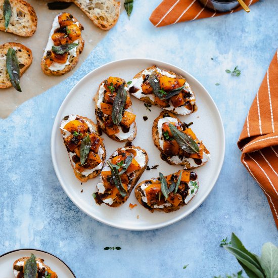 Butternut Squash Crostini