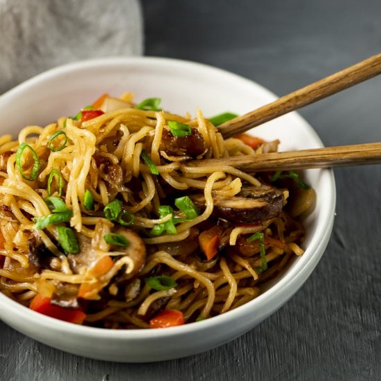 Pork Belly Yakisoba Noodles