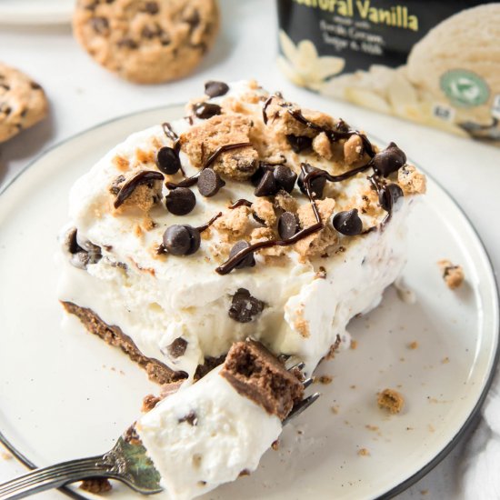 Chocolate Chip Cookie Ice Cream Cak