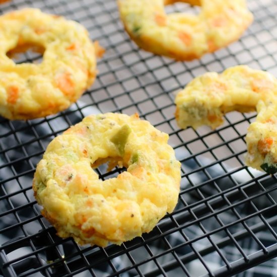 Egg & Mixed Veggie Breakfast Donuts