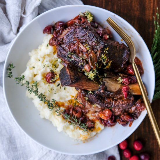 Red Wine Cranberry Short Ribs