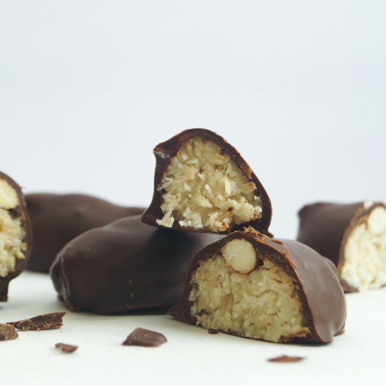 Coconut Joys (Vegan Almond Joys)