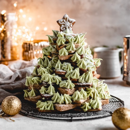 Vegan Christmas Cookie Tree