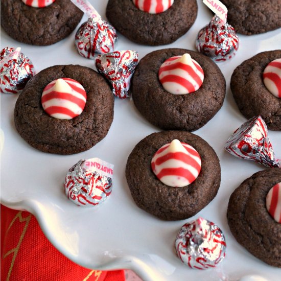 Peppermint Chocolate Thumbprints