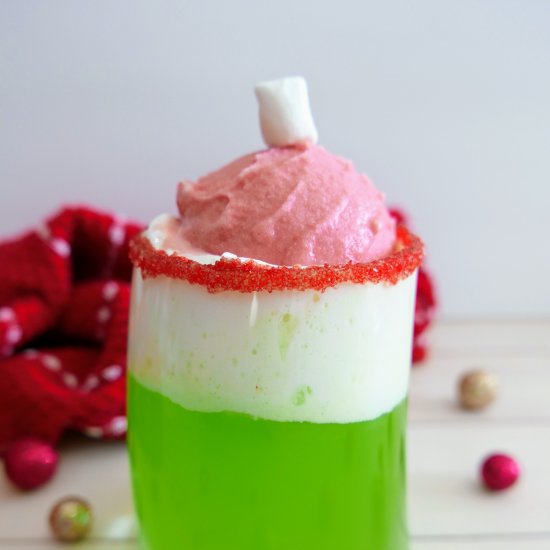 3-Ingredient Grinch Punch Mocktail