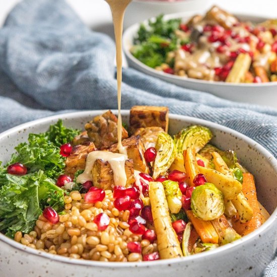 Winter Roasted Vegetable Bowl