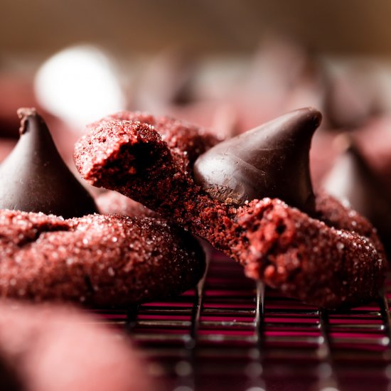 Red Velvet Kiss Cookies