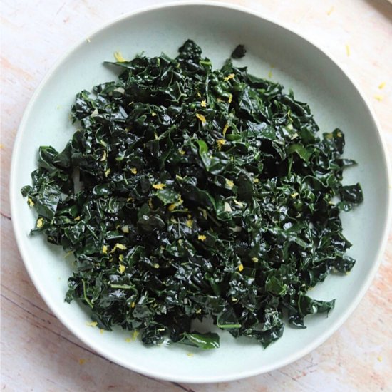 CAVOLO NERO WITH GARLIC AND LEMON