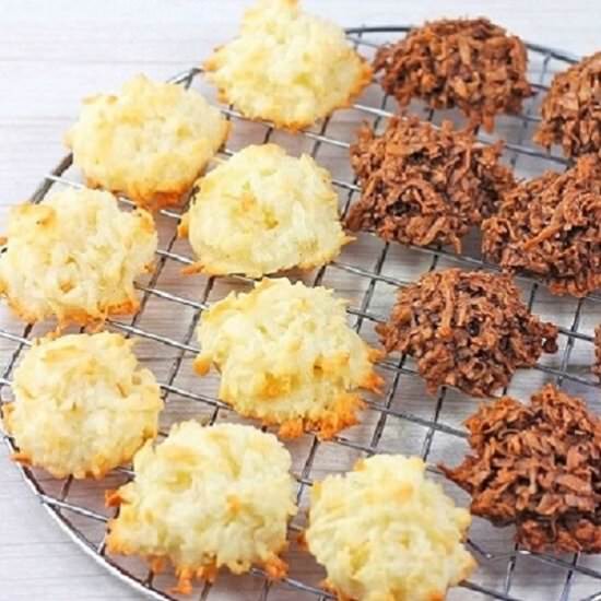 coconut macaroons (two ways)