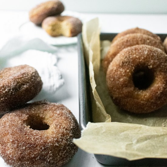 Baked Apple Cider Doughnuts