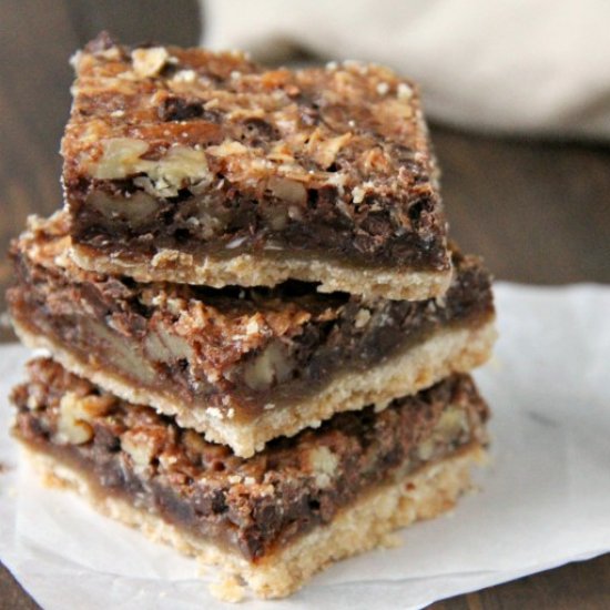 German Chocolate Pie Bars