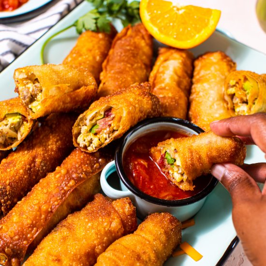 Loaded Breakfast Egg Rolls