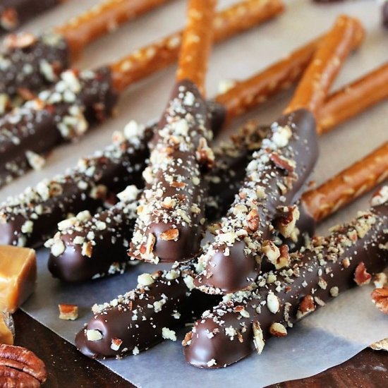 Turtle Pretzel Rods