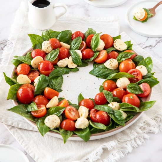 Caprese Christmas Wreath