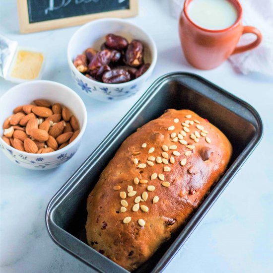 WHOLE WHEAT FRUIT AND NUT BREAD