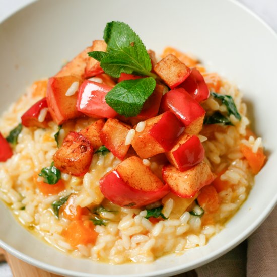 Vegan Butternut squash Risotto