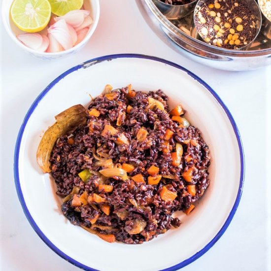 BLACK RICE VEG PULAO