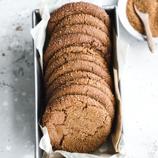 Vegan Molasses Cookies