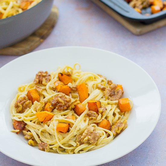 Stilton, Squash and Walnut Pasta