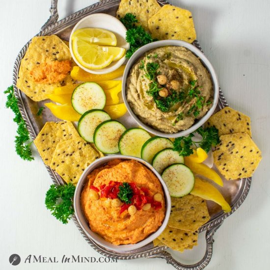 Bell Pepper and Eggplant Hummus