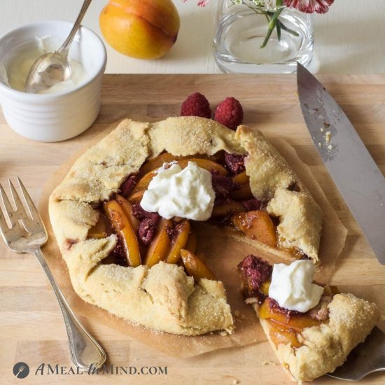 Plumcot-Raspberry Galette GF