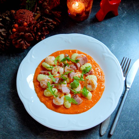 Gnocchi in Romesco Sauce