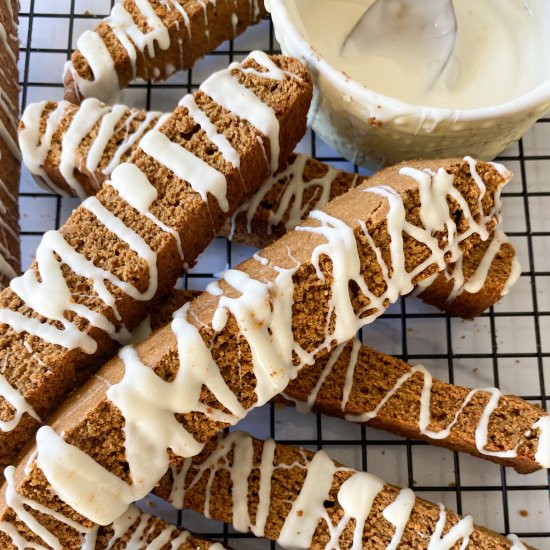 Gluten Free Gingerbread Biscotti