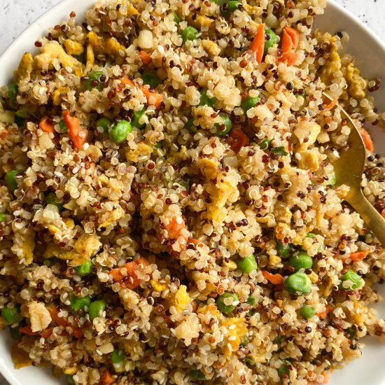 10-Minute Quinoa Veggie Fried Rice