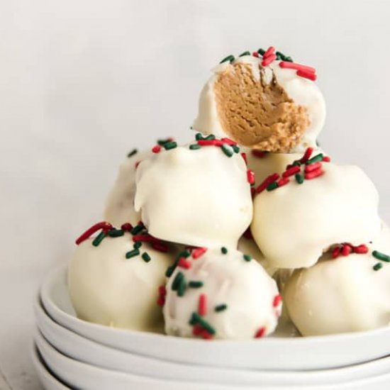 Healthy Peanut Butter Snowballs