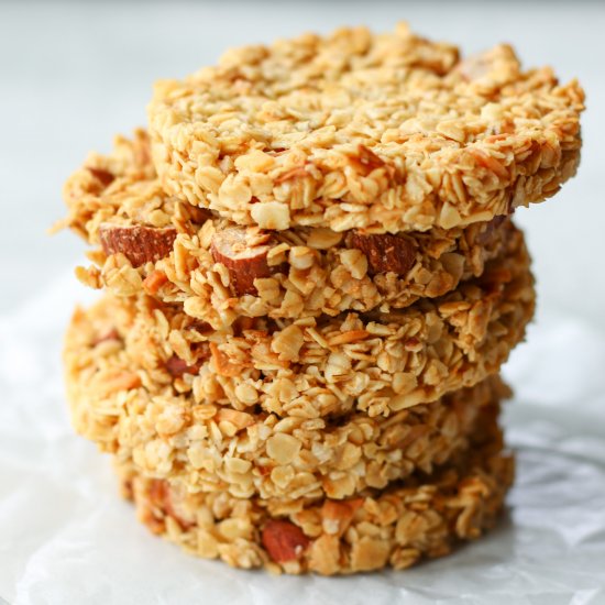 Vegan Oatmeal Cookies (no flour)